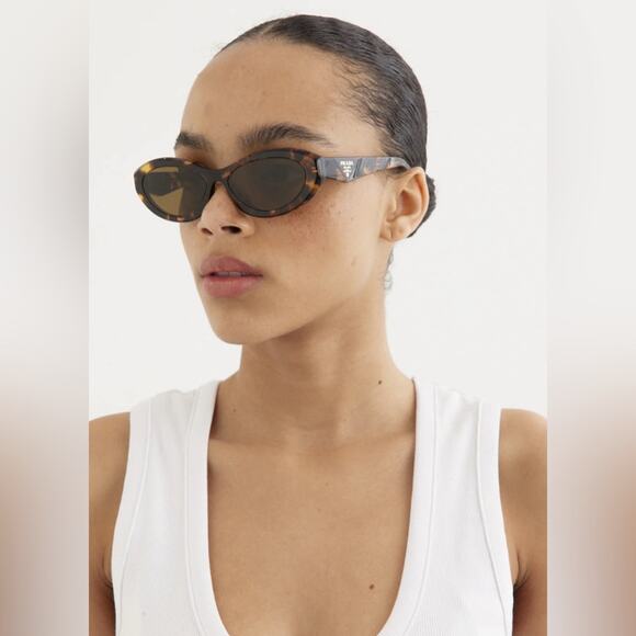 Prada Brown Tortoiseshell Eyewear - Picture 6 of 8